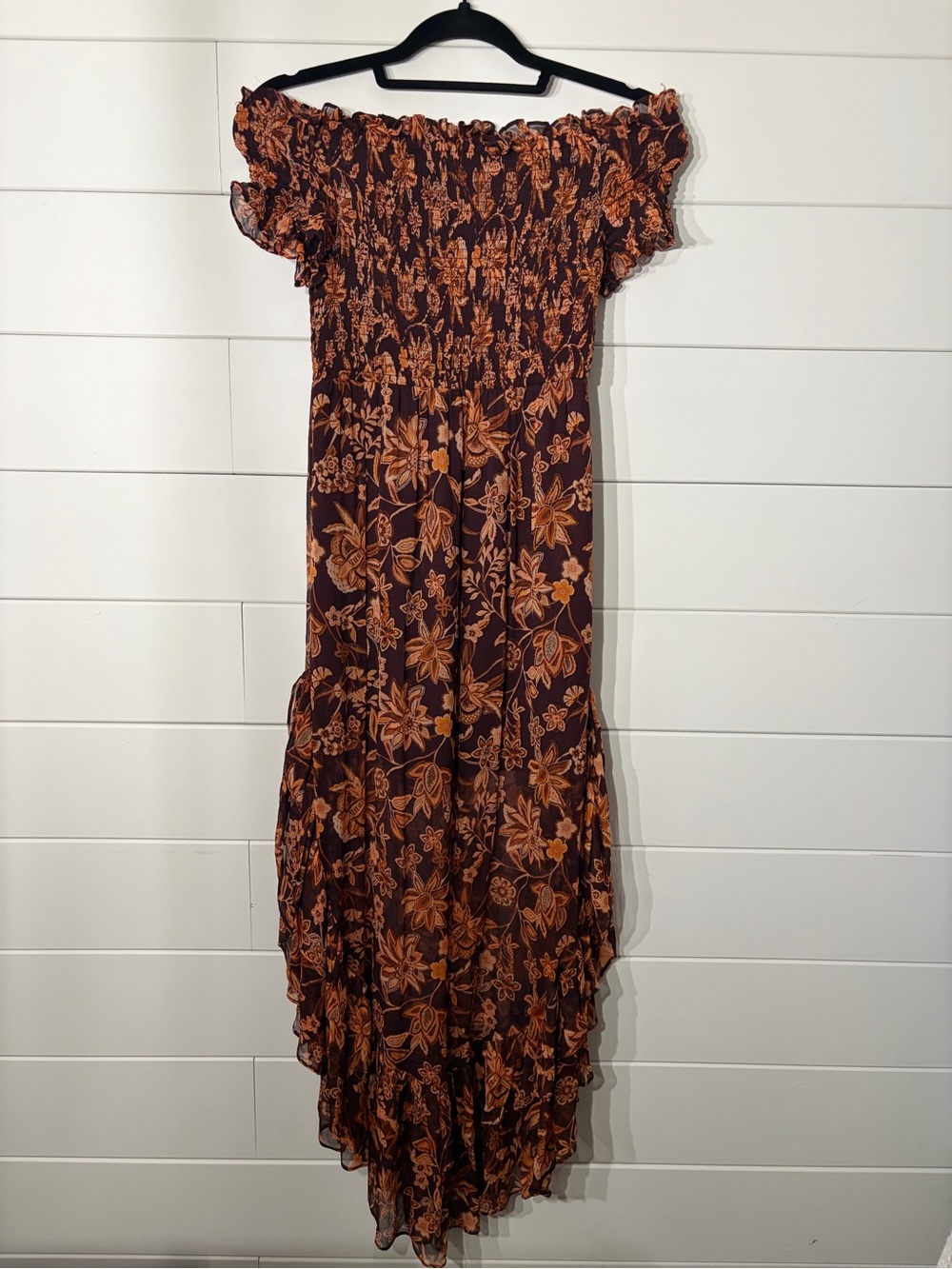 Shona Joy ‘Angelita’ Off-Shoulder Midi Dress